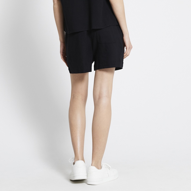 Linen blend shorts "Daisy" Black